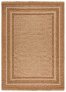 Covor pentru exterior și interior în culoare naturală 120x170 cm Layla Border – Flair Rugs