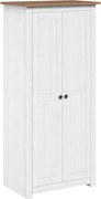 vidaXL Șifonier, alb, 80 x 50 x 171,5 cm, lemn masiv pin gama Panama