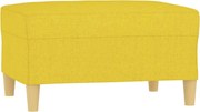 vidaXL Taburet, galben deschis, 70x55x41 cm, material textil