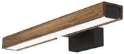 Aplică LED pentru oglindă de baie Brilagi WOODY MIRROR LED/8W/230V IP44 stejar/negru