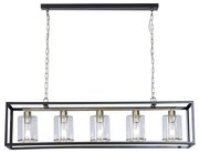 Lustra suspendata metal stil industrial decorativ Belle 5L