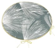 Bellatex Perna Adéla rotundă netedă Puf gri, 40 x40 cm