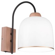 Lampă de perete NONNA 1xE27/60W/230V stejar/alb/auriu Kolarz A1352.61.Au