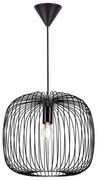 Nordlux - Pendul pe cablu BERONI 1xE27/60W/230V negru, diam. 40 cm