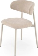 Scaun K607, bej/casmir, stofa clasica/metal, 52x50x78 cm