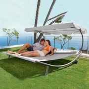 Șezlong relaxant pentru 2 persoane Craftfield BAHAMA - GRI