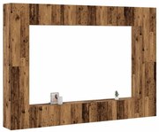 vidaXL Set dulap TV 8 piese montat pe perete lemn vechi lemn prelucrat