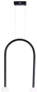 Lustra LED design minimalist ENIGMA, negru