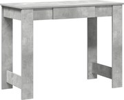 vidaXL Birou, gri beton,100x45x75 cm, lemn compozit