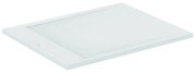 Cadita de dus dreptunghiulara Ideal Standard i.life Ultra Flat S alb pur 100x80 cm