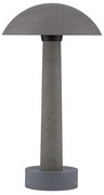 Stalp LED din ciment negru pentru exterior IP65 Tura H-35cm