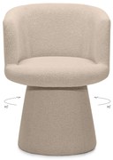 Fotoliu design rotativ YATO, bej