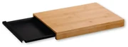 Placă de tăiat Kesper 58358 cu tavă de depozitare,negru, 34 x 24,5 x 3,5 cm