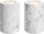 Set 2 suporturi pentru lumanari din marmura Tobor S 112685 HZ