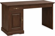 Birou lemn masiv nuc Preston, 122 × 62 × 75 cm