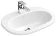 Lavoar incastrat Villeroy & Boch, O.Novo, oval, 56 cm, alb alpin