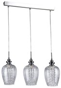 Lustra eleganta cu 3 pendule, sticla transparenta Blues MOD044-PL-03-N