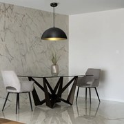 Lustră pe cablu BETA 1xE27/60W/230V d. 45 cm neagră
