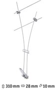 Paulmann 94487 - Spot COMET 1xGU5,3/50W 230V crom mat satinat