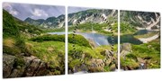 Tablou - Vedere la Muntele Rila (cu ceas) (90x30 cm)