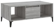 vidaXL Măsuță de cafea, gri sonoma, 90x50x36,5 cm, lemn prelucrat