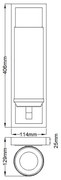 Aplică LED pentru baie AMALIA 1xG9/3,5W/230V IP44 crom Feiss