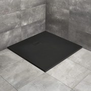 Cadita dus compozit patrata Radaway Kyntos C 80x80 cm negru