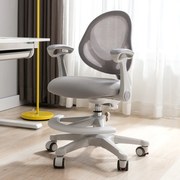 FlexGrow Junior YB1059 - Scaun Ergonomic pentru Copii, spatar reglabil, cotiere reglabile, inaltime reglabila, suport picioare ajustabil, Mesh, Gri