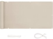 Paravan protectie balcon Crem 075 x 3 m