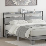 vidaXL Tăblie de depozitare cu raft sonoma gri 180 cm Lemn compozit