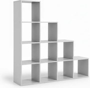 Poliță de depozitare, raft KALLA, 129,5x29x129,5cm, alb Vasagle