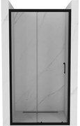 Mexen Apia uși de duș glisante 115 cm, transparente, negre - 845-115-000-70-00