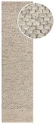 Covor tip traversă gri deschis țesut manual din amestesc de lână 60x230 cm Minerals – Flair Rugs