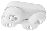 Plafoniera cu 4 spoturi LED directionabile Gon alb NVL-9105203