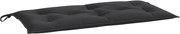vidaXL Pernă bancă de grădină, negru, 110x50x7 cm, material oxford