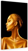 Tablou canvas Gold Girl 120x80 cm