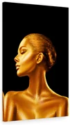 Tablou canvas Gold Girl 120x80 cm