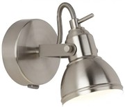 Aplica de perete moderna cu spot directionabil Focus argintiu satin 1541SS SRT