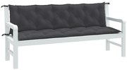 vidaXL Pernă bancă de grădină 2 buc melanj antracit 180x50x7 cm textil
