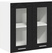 vidaXL Dulap suspendat Stejar Negru 60 x 31 x 60 cm Lemn compozit