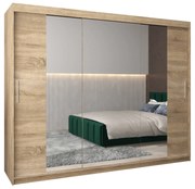 Dulap de haine 250 cm Toki 2 (stejar sonoma + stejar sonoma). 1065040