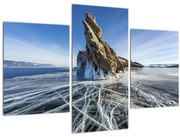 Tablou cu piatra înghețată (90x60 cm)