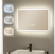 Brilagi - Oglindă BELLA pentru baie, LED dimabilă, încălzită, cu iluminare LED de fundal, 12W/230V 40x60 cm IP44