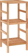 vidaXL Raft de baie, 35,5x35,5x79 cm, lemn masiv de nuc