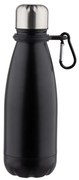 Sticlă de apă Altom din oțel inoxidabil cucarabină 350 ml , negru