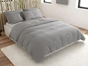 Lenjerie de pat din bumbac cu finisaj creponat LUXERA gri deschis buzunar hotel II.calitate Dimensiune lenjerie de pat: 70 x 90 cm | 140 x 200 cm