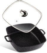 Lamart LT1288 tigaie Cast, 28 x 28 cm, negru