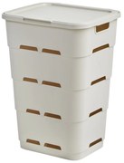 Tontarelli Coș de rufe MAYA 45 l, crem