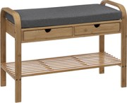 Banca cu suport pentru pantofii, din bambus