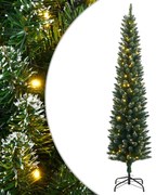 vidaXL Brad de Crăciun artificial subțire cu 150 LED-uri, 120 cm